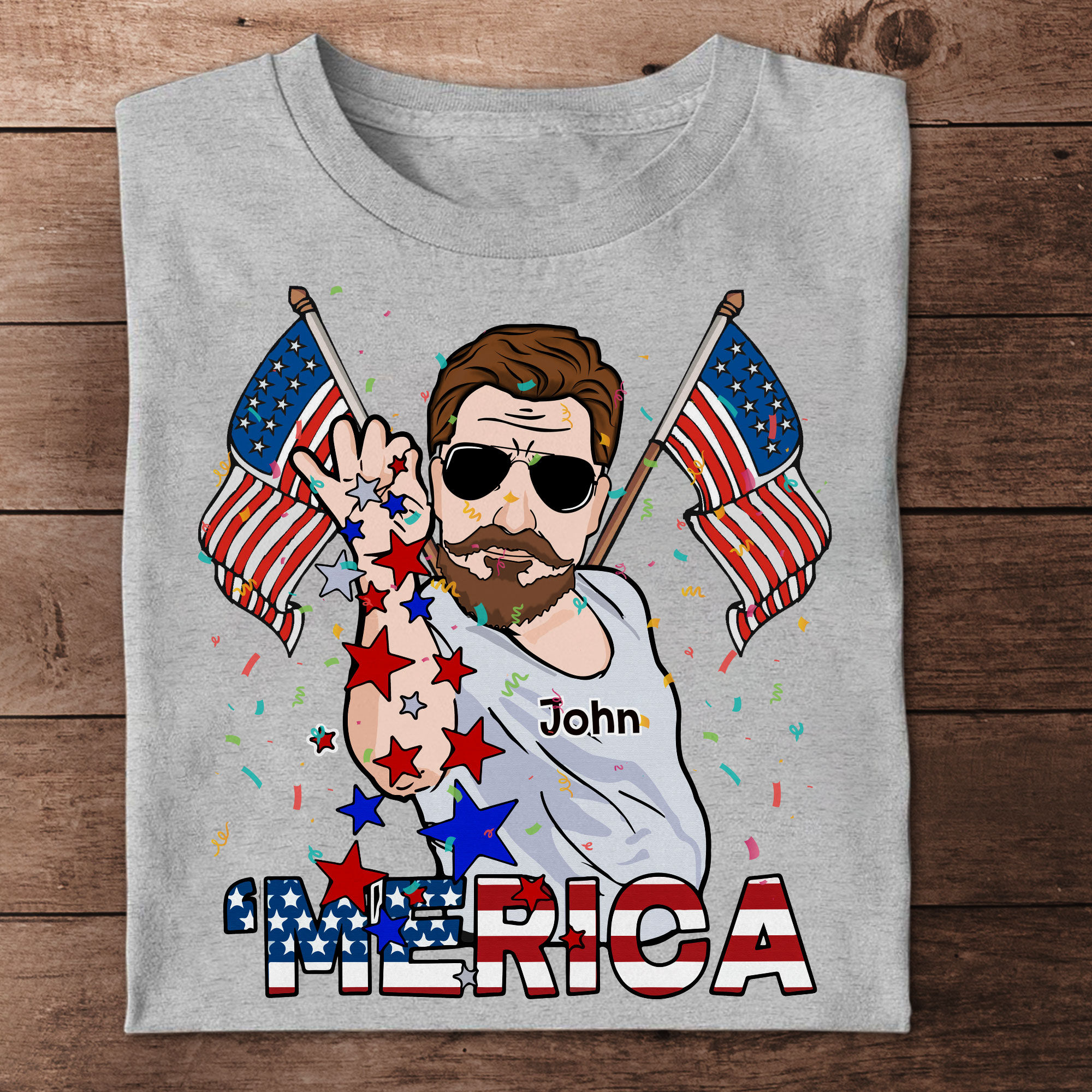 Personalized Shirt - 4th of July Shirt - MERIA - Custom Shirt for Men