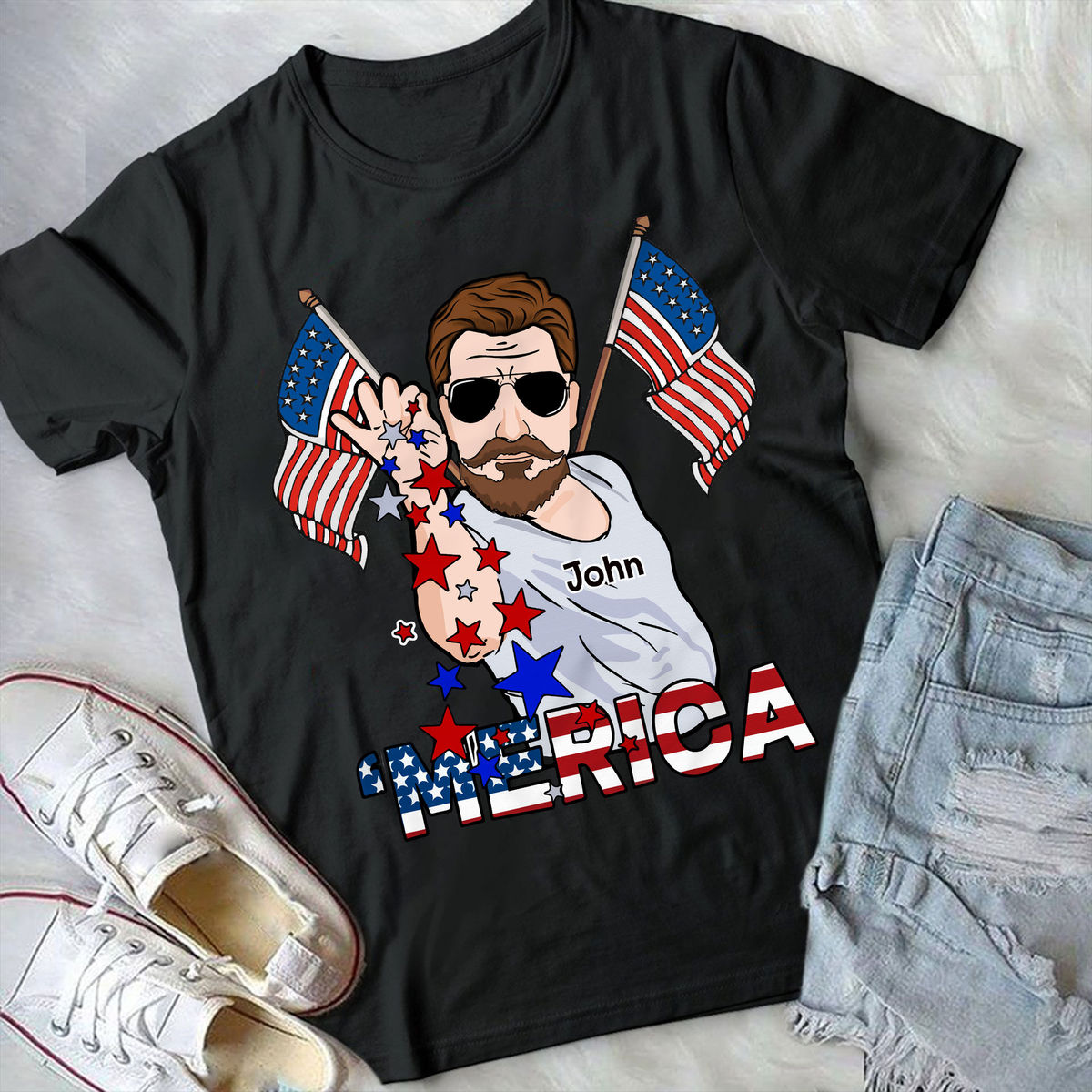 4th of July Shirt - MERIA - Custom Shirt for Men - Personalized Shirt_3