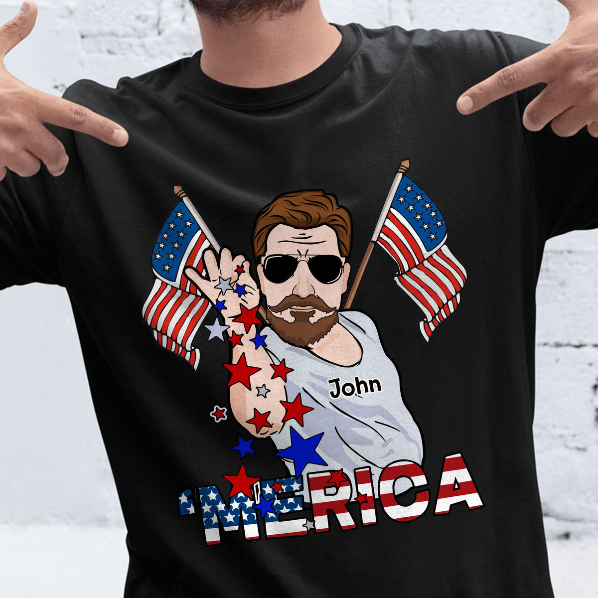 4th of July Shirt - MERIA - Custom Shirt for Men - Personalized Shirt_2