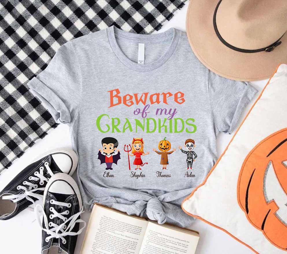 Halloween Shirt - Halloween Grandkids T-Shirt, Funny Halloween Grandkids T-Shirt, Gifts for Family, Halloween T-Shirt, Cool Halloween Shirt, Funny Halloween Shirt 32984