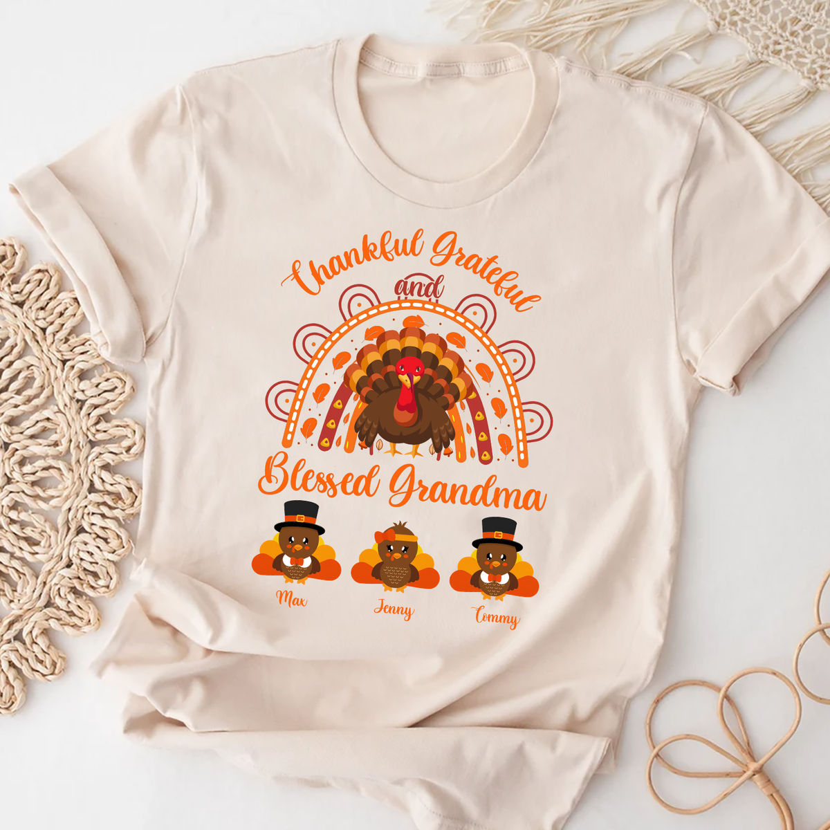 Thankful Grateful Blessed Nana Turkey Thanksgiving Day Gift T-Shirt Thankful Grateful Blessed Nana Turkey Thanksgiving Day Gift T-Shirt