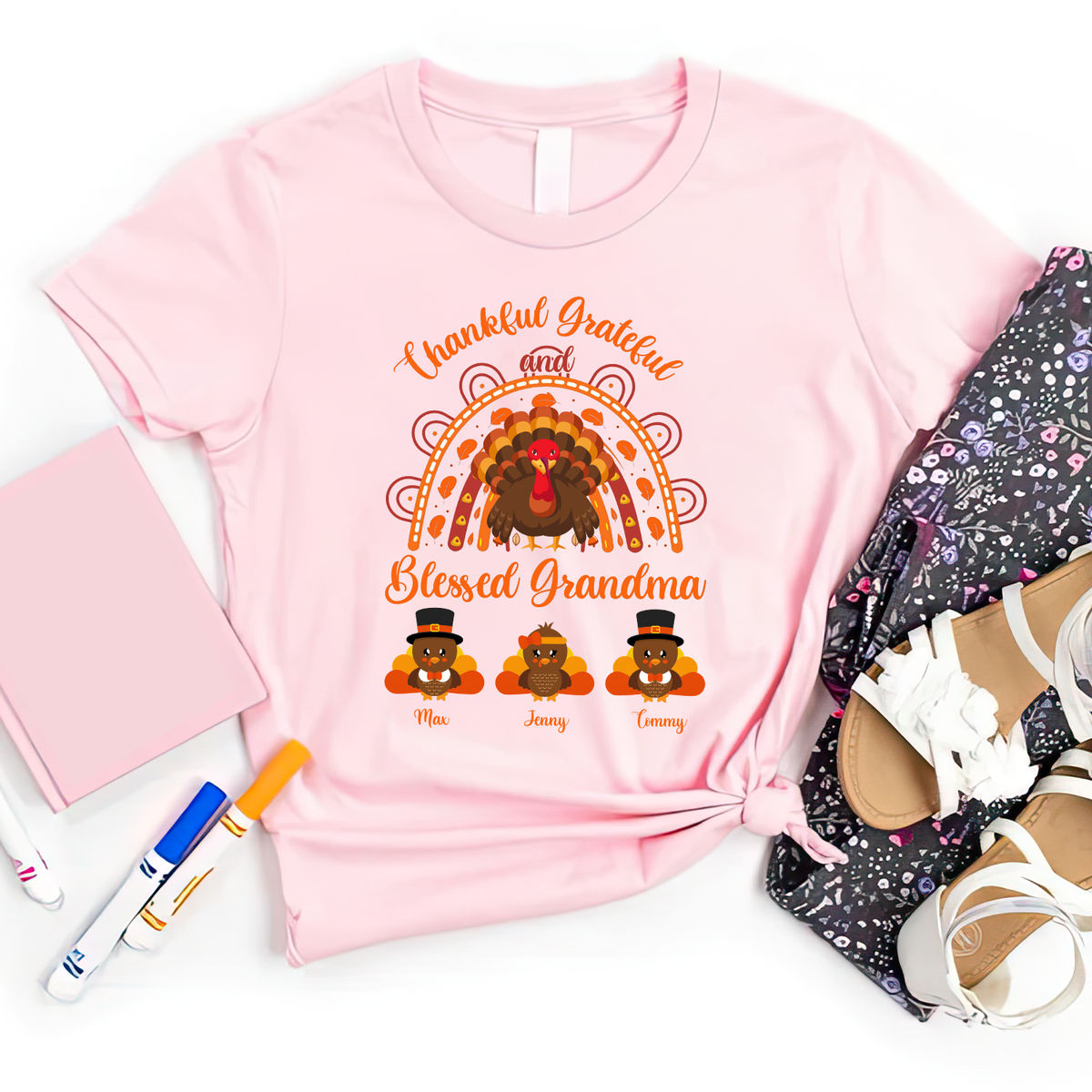 Thankful Grateful Blessed Nana Turkey Thanksgiving Day Gift T-Shirt Thankful Grateful Blessed Nana Turkey Thanksgiving Day Gift T-Shirt