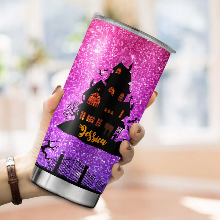 Halloween Tumbler - Queen of Halloween Tumbler Gift, Halloween Witch Coffee Mug, Halloween Witch Eco-friendly Tumbler, Halloween Gift 33169