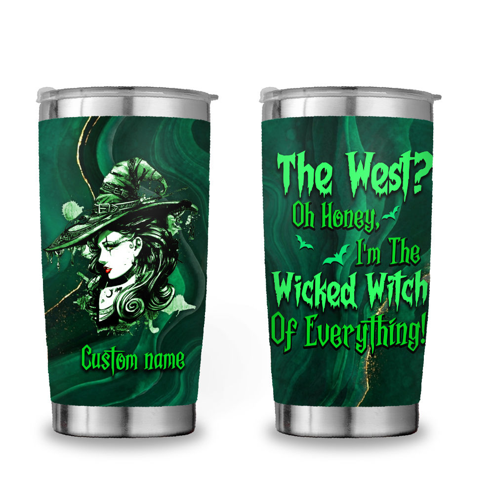 Halloween Tumbler - The West Oh Honey Halloween Witch Tumbler, Witches Halloween Tumbler, Halloween Tumbler With Straw, Wicked Witch Gift For Women 33225 33226_2