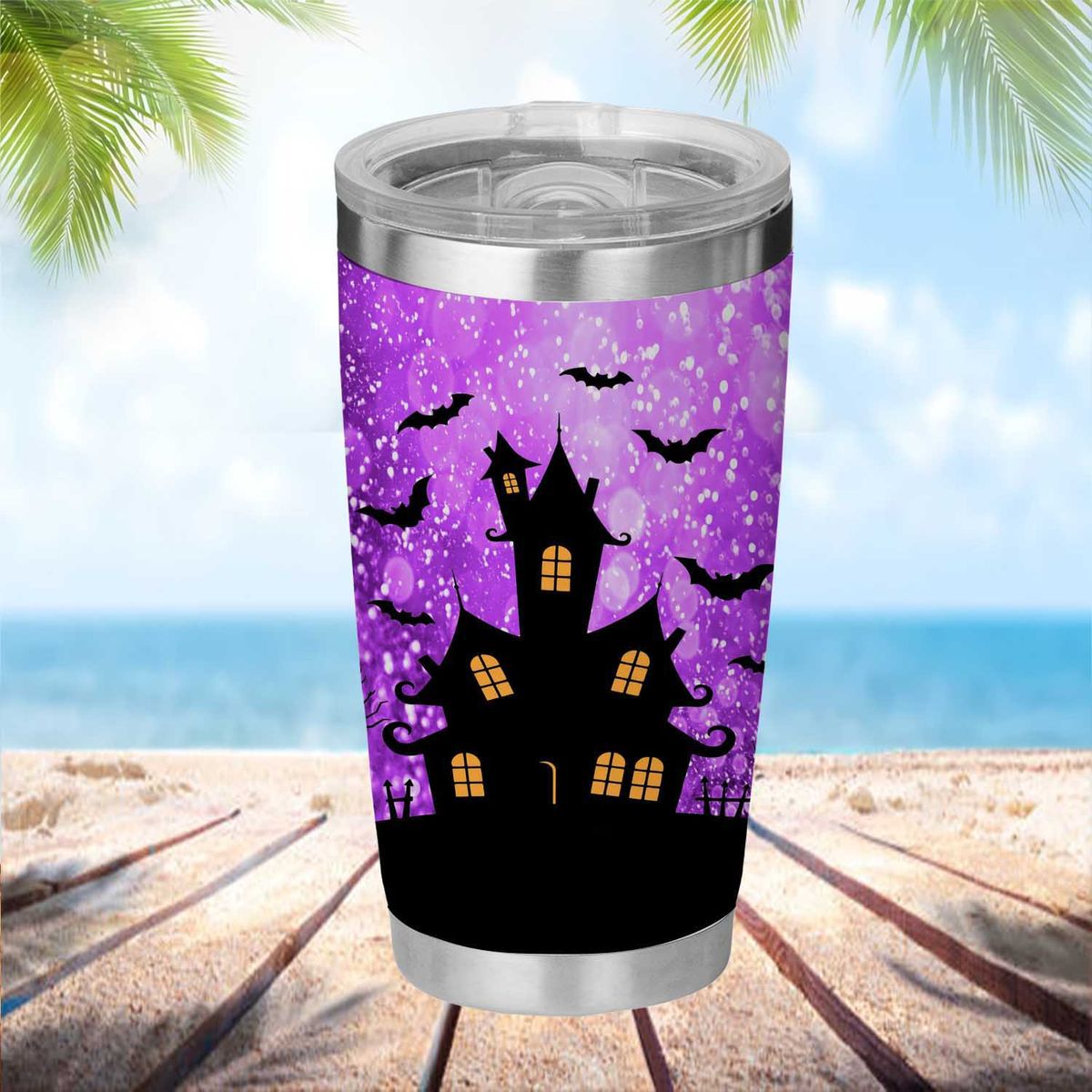 16oz Halloween Iridescent Glass Tumbler With Cauldron Straw Charm. – Just  For Lookz Creations