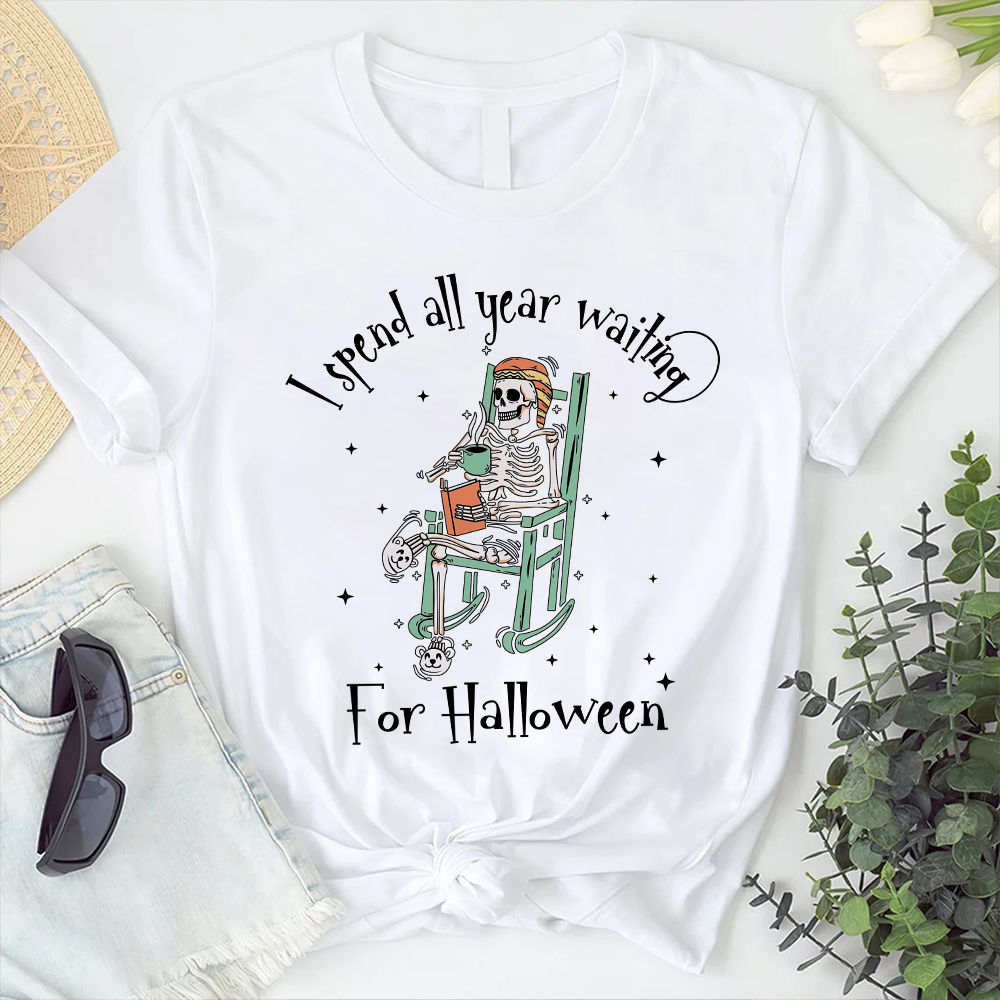I Spent All Year Waiting For Halloween Shirt, Funny
