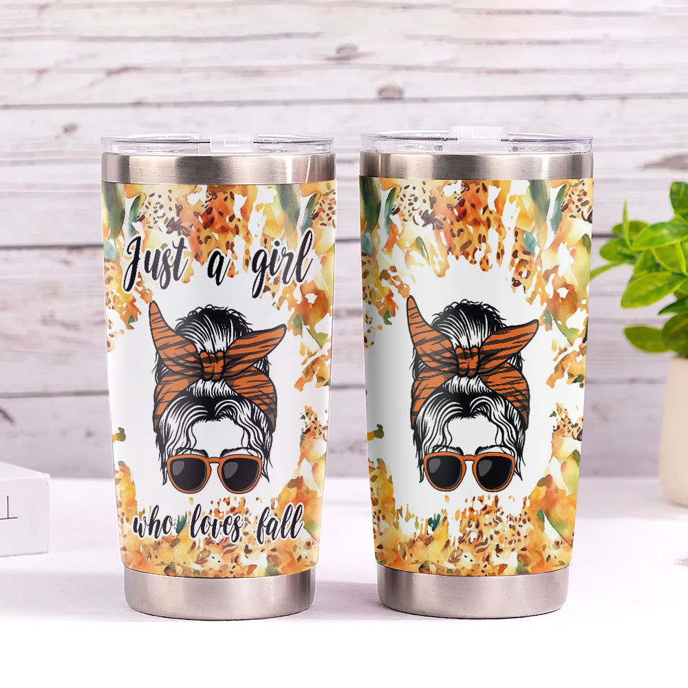 Thanksgiving Tumblers - Personalized Just A Girl Who Loves Fall