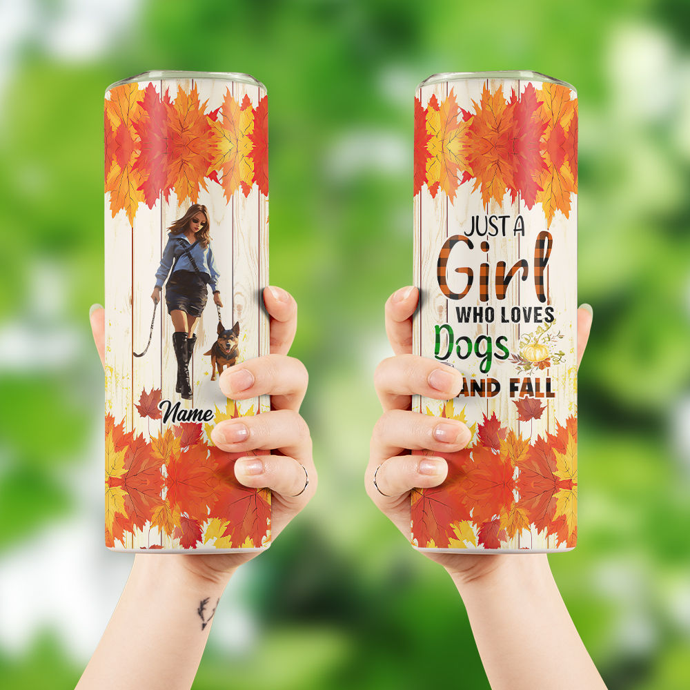 Just a Girl Who Loves Fall Sublimation Tumbler