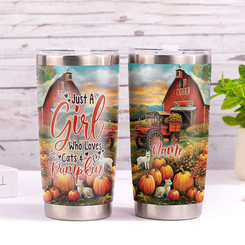 Thanksgiving Tumblers - Personalized Just A Girl Who Loves Fall