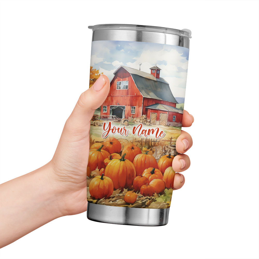 Fall Gnome Tumbler, Thanksgiving Tumbler, Pumpkin Drinking Cups With S –  Papelillo Art Design