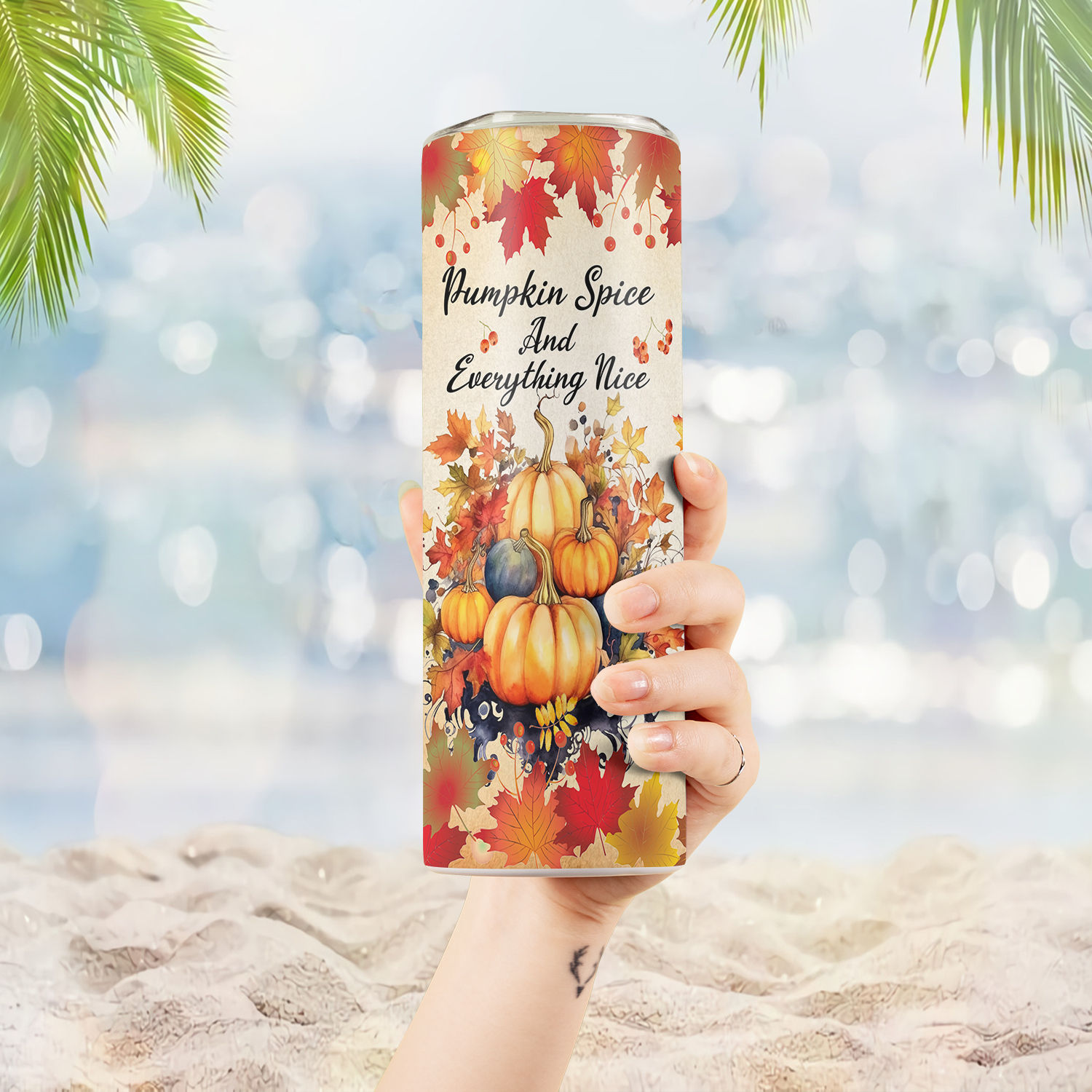 Pumpkin & Spice and Everything Nice Tumbler, Birthday & Gift Ideas