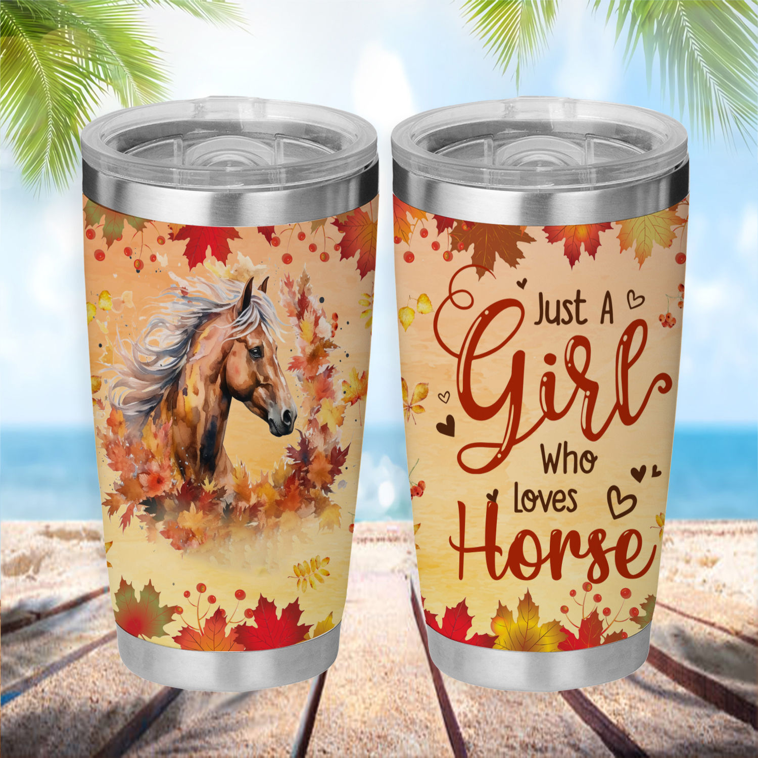 Love Horse - Personalized Just A Girl Who Love Horse Stainless Steel ...