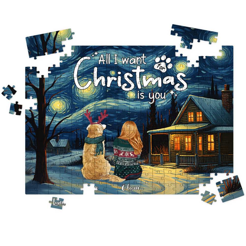 Jigsaw Puzzle Personalized - All I want for Christmas is you (35894) - Personalized Puzzle_3