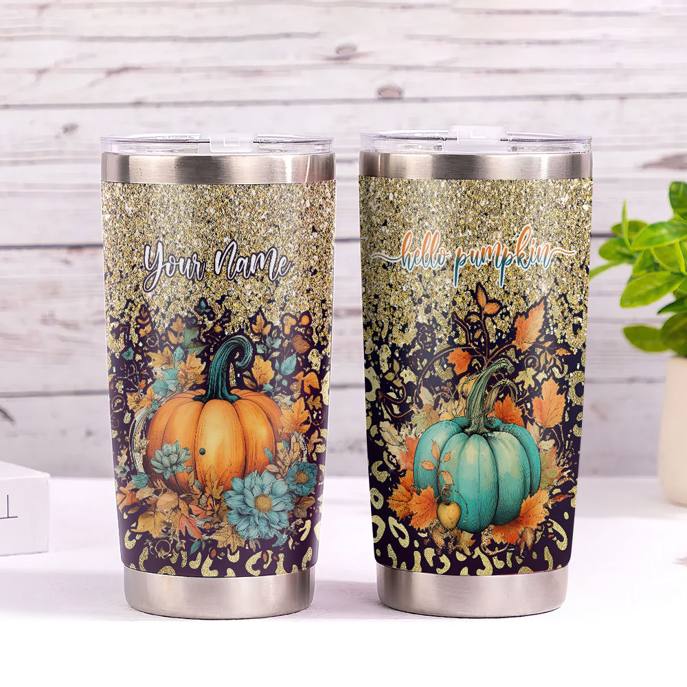 Fall Pumpkin Laser Engraved YETI Rambler Tumbler Pumpkin Spice Junkie Fall  Custom Tumbler Boot Season Fall Lover Gift Autumn Gift 