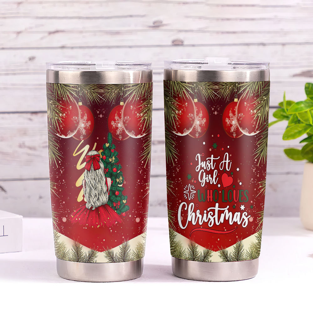 Christmas Deck The Halls Tumbler Red And Black Checkered  Tumbler Enjoy These Tumblers for Drinking Cold Drinks Hot Drinks: Tumblers  & Water Glasses