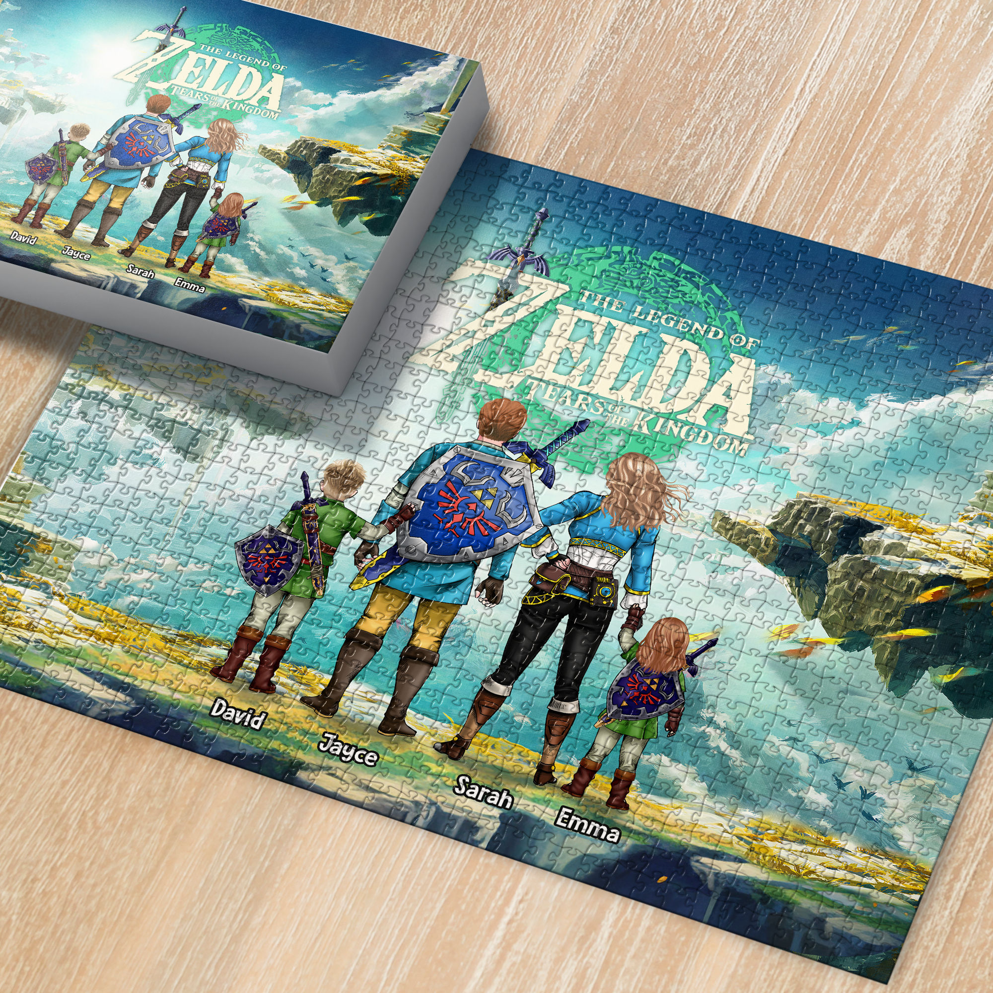 Personalized Puzzle - Family Puzzle Personalized - Legend of Zelda