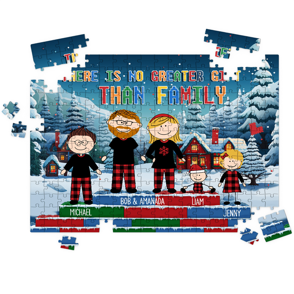 Personalized Puzzle - Custom Jigsaw Puzzle - There is no greater gift than Family - XMAS 2024_4