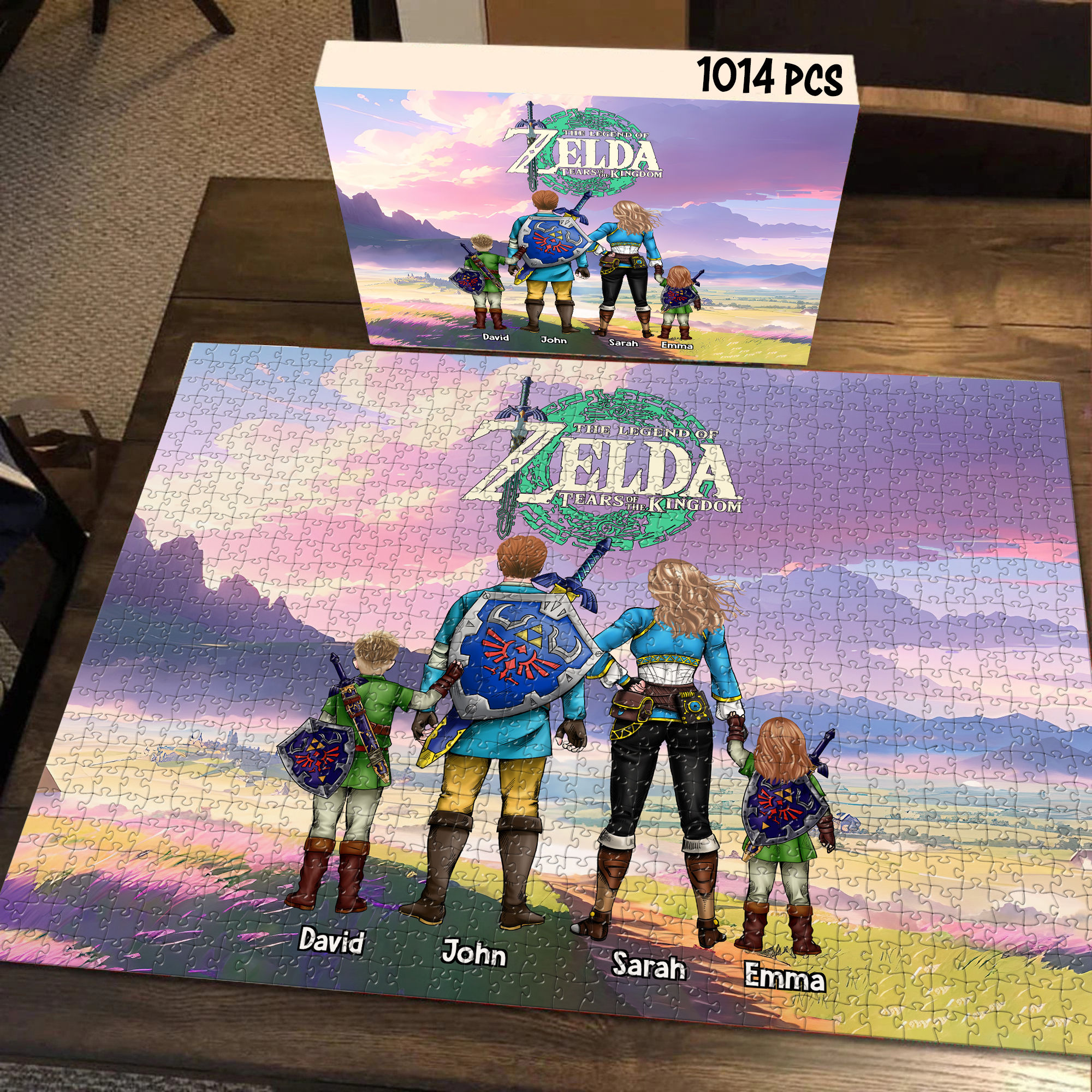 Personalized Puzzle - Zelda Family Puzzle - The Legend of Zelda