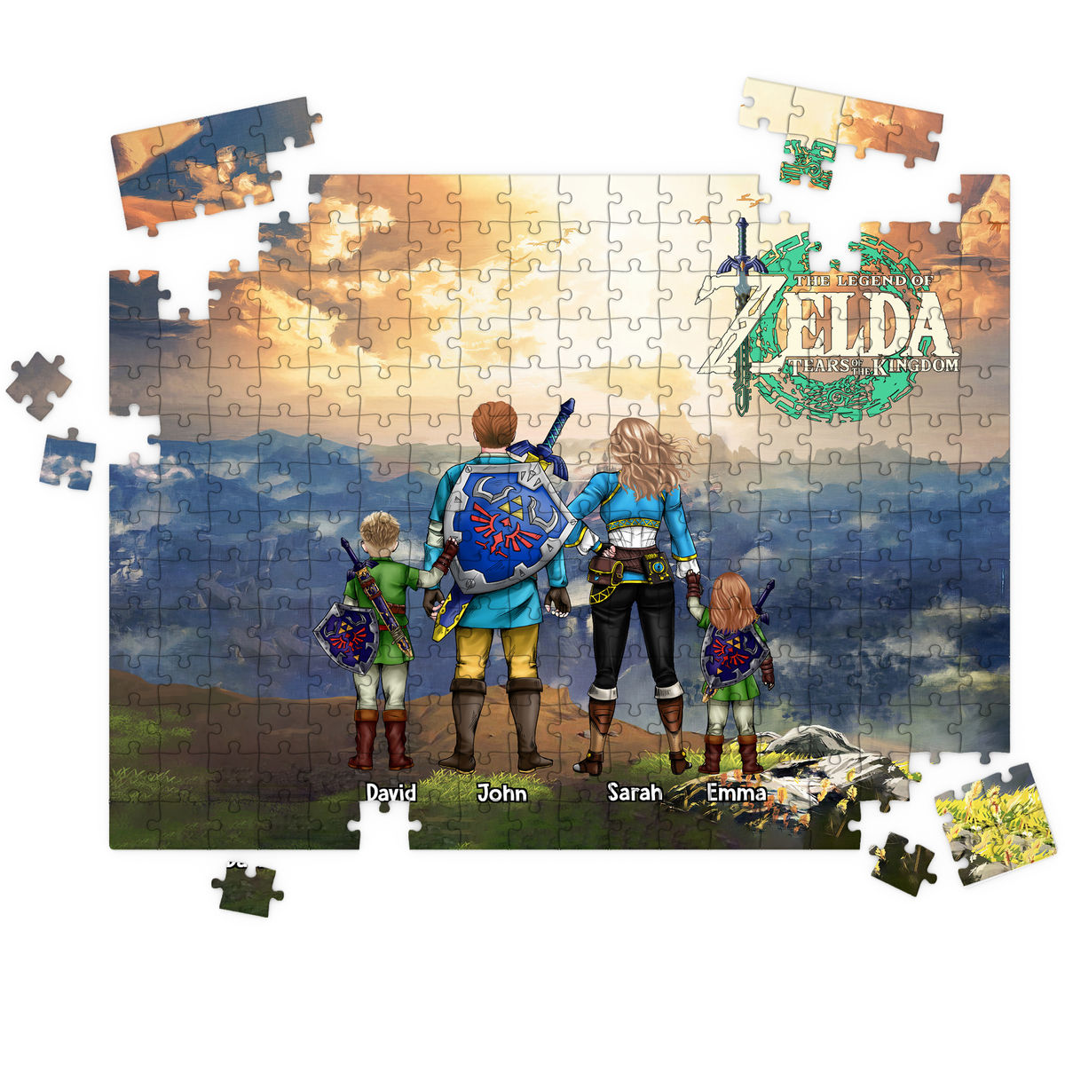 Puzzle 1000 pièces - Zelda Tears of the Kingdom