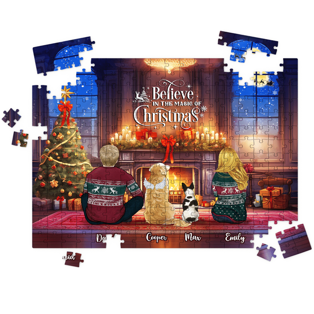 Personalized Puzzle - Custom Jigsaw Puzzle - Believe in the Magic of Christmas (c) - FAMILY Jigsaw Puzzle_5