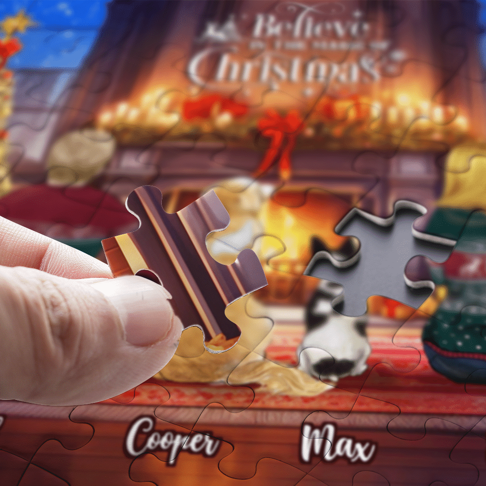 Custom Jigsaw Puzzle - Believe in the Magic of Christmas (c) - FAMILY Jigsaw Puzzle - Personalized Puzzle_4