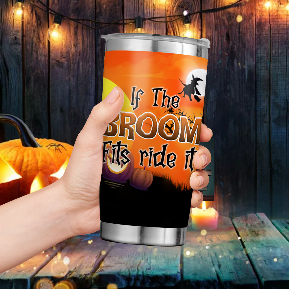 Custom Name This Is My Halloween Tumbler Cup, Stainless Steel Travel Mug,  Spooky Season Tumbler Gift For Women, Girls, Mom, Wife, Sister