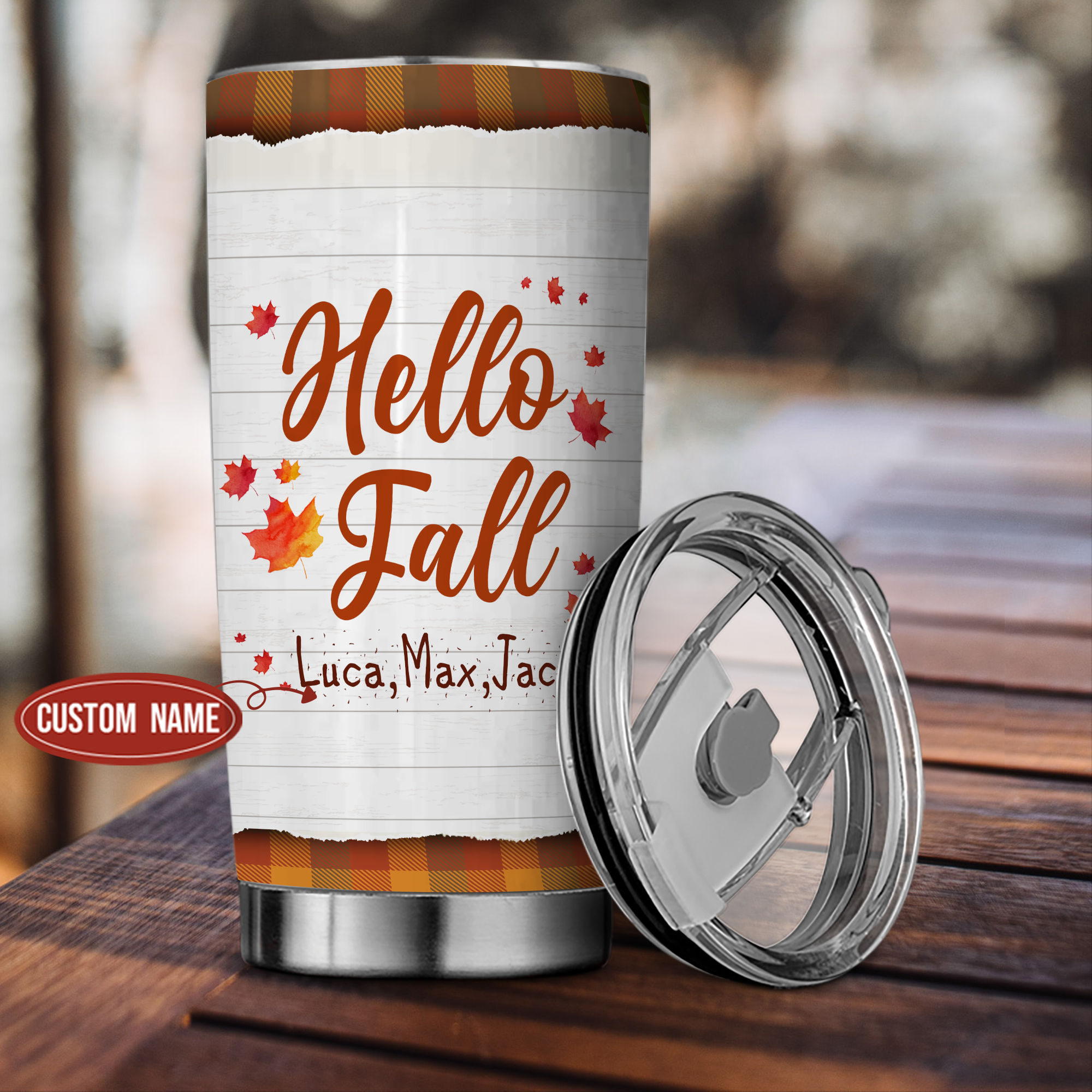 HELLO FALL  Clear Glass Mug – Fancy Plans Co