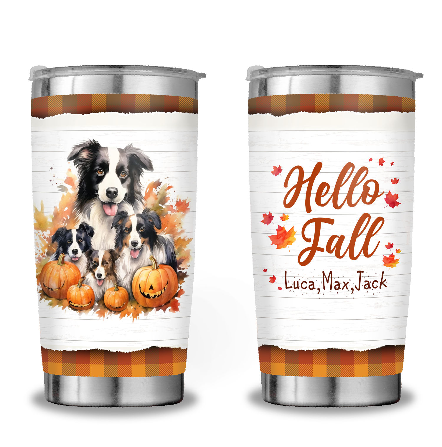 16oz Fall Leaves Iced Coffee Glass Can, Fall Tumbler, Thanksgiving Tumbler,  Gift For Her, Fall Mug with Bamboo Lid & Straw #100045 Sayers & Co.