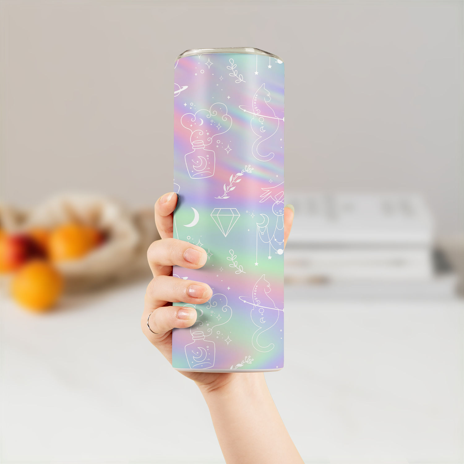 WITCH TUMBLER - Witches Tumbler with Lid - Classy Halloween Tumbler Cup -  Cute, Funny Witch Gifts for Friends - Durable, Vacuum Insulated Cup -  Stainless Steel Tumbler for Hot or Cold Drinks37065 37067