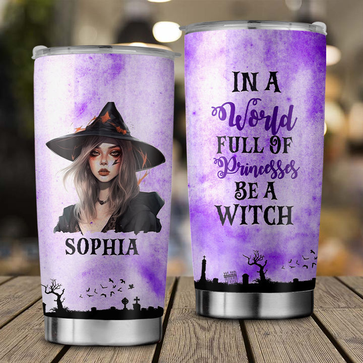 PERSONALIZED, WITCH, BEAUTIFUL WITCH - Personalized Witch Tumbler Witchy  Gifts For Women Girls Teen Witches Stainless Steel Insulated Coffee Travel