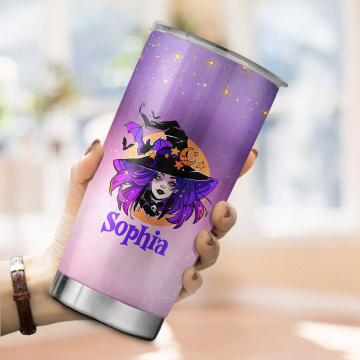 Personalized Halloween Witch Tumbler for Kids — 28 Collective