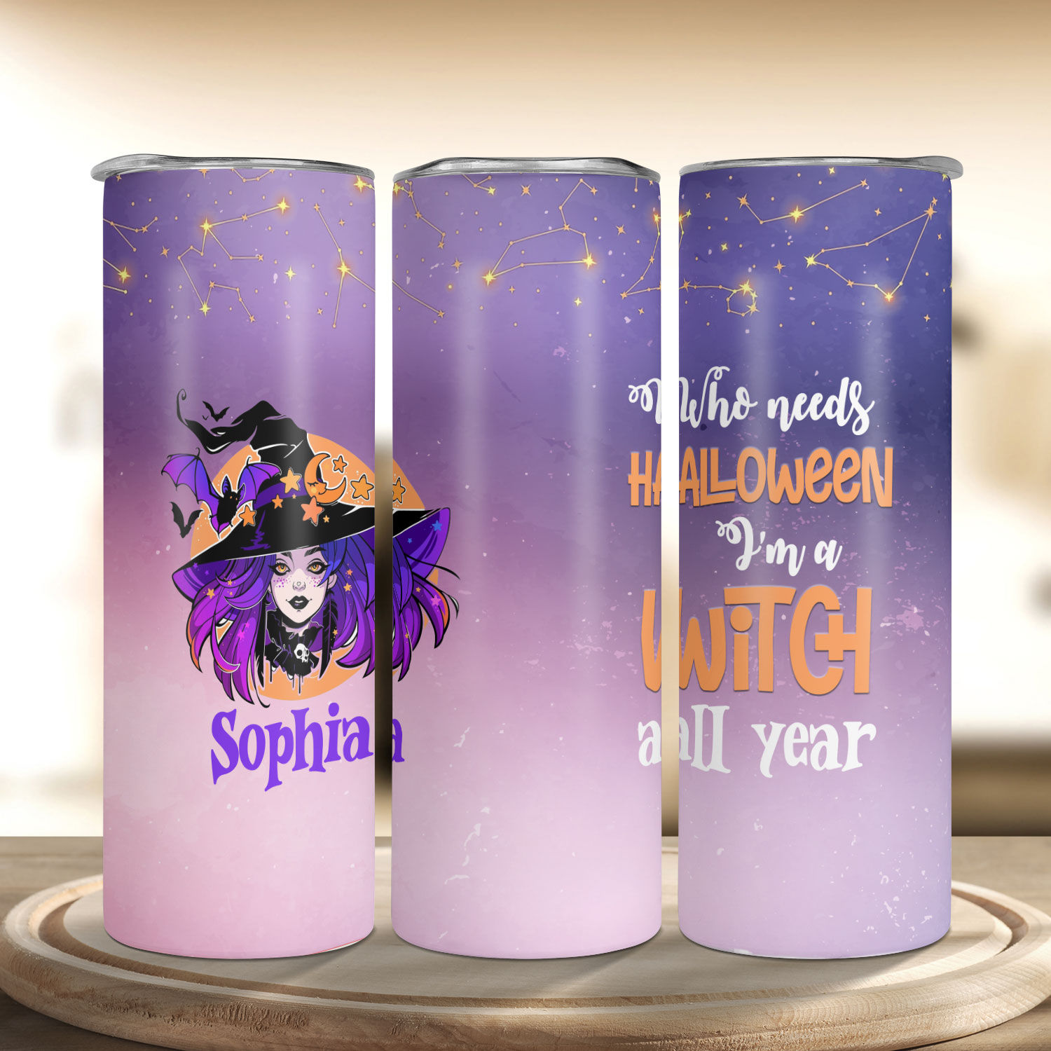 Personalized Halloween Witch Tumbler for Kids — 28 Collective