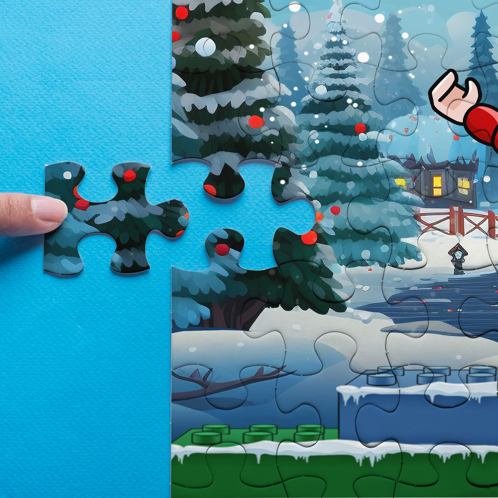 Our first christmas puzzle ornaments