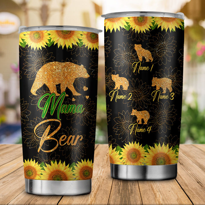 MAMA BEAR | Personalized Metal Coffee Mug