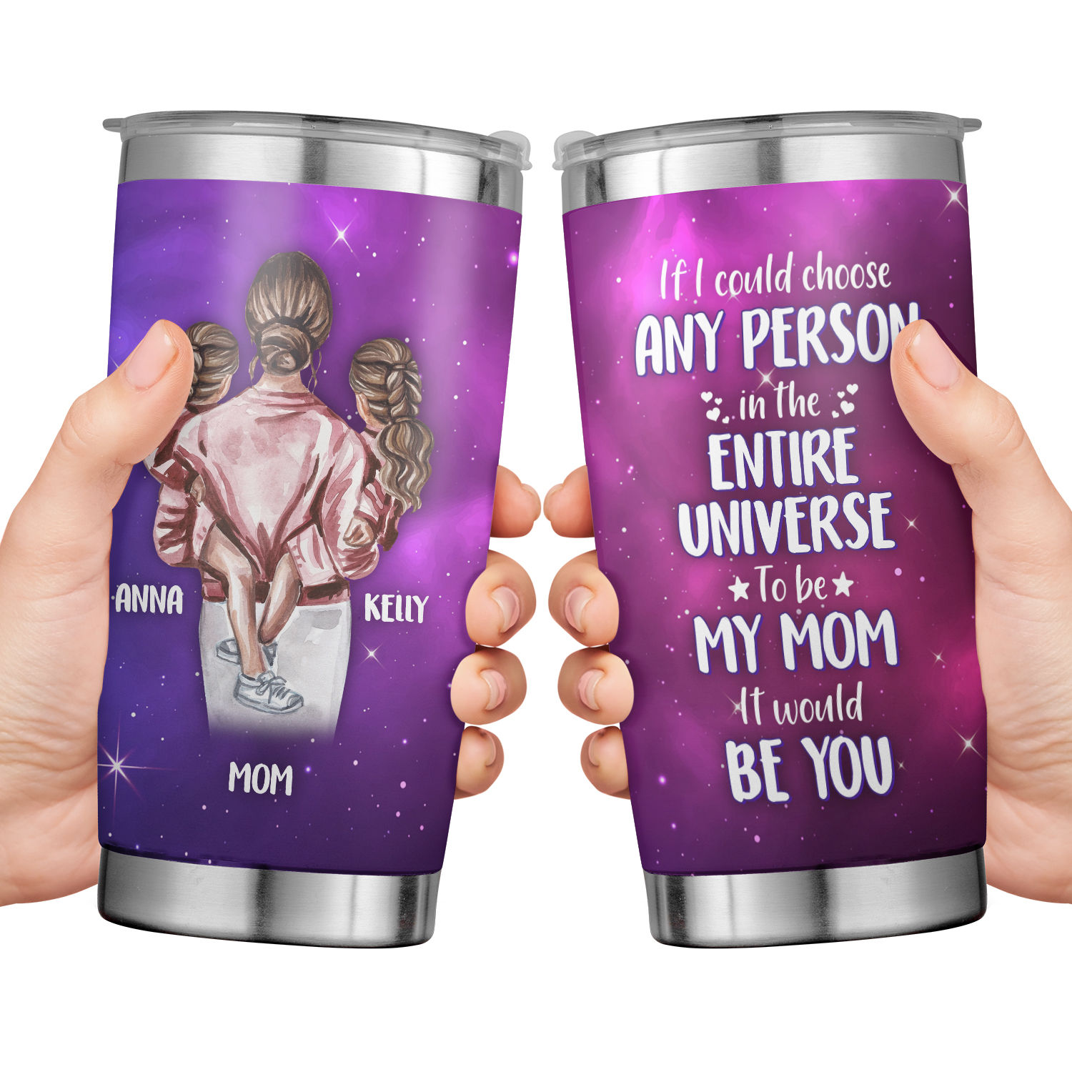 Personalized Super Mom Stainless Coffee Tumbler — 28 Collective