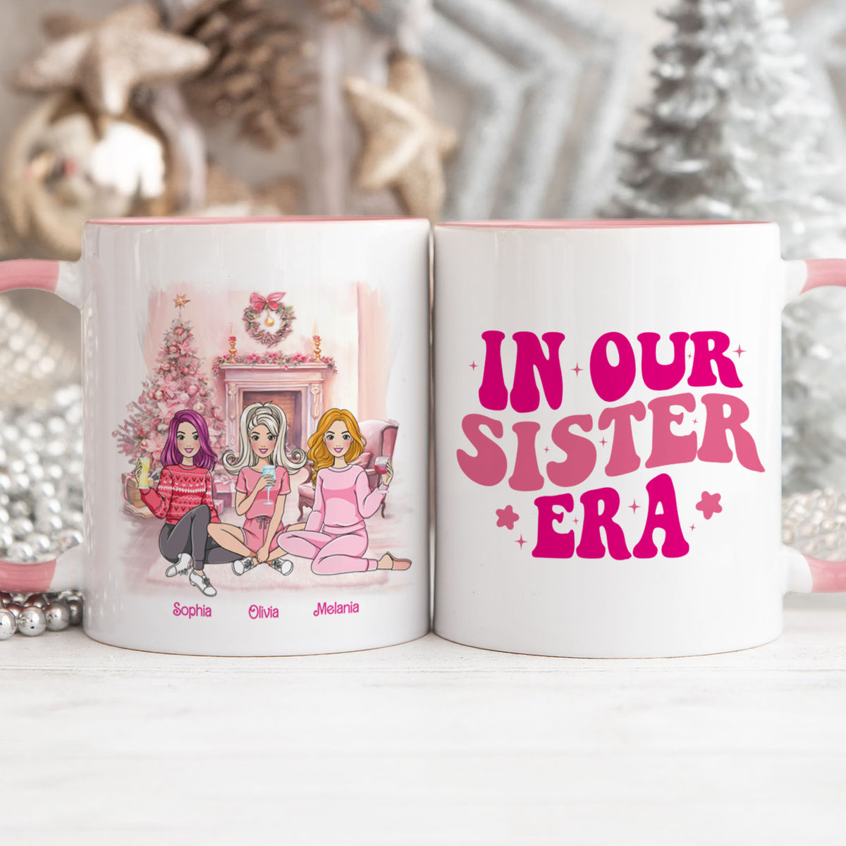 The Best Mug Ever - Pink Dolls - In Our Bestie Era - Novelty Gifts For Her (N3) - Personalized Mug_3