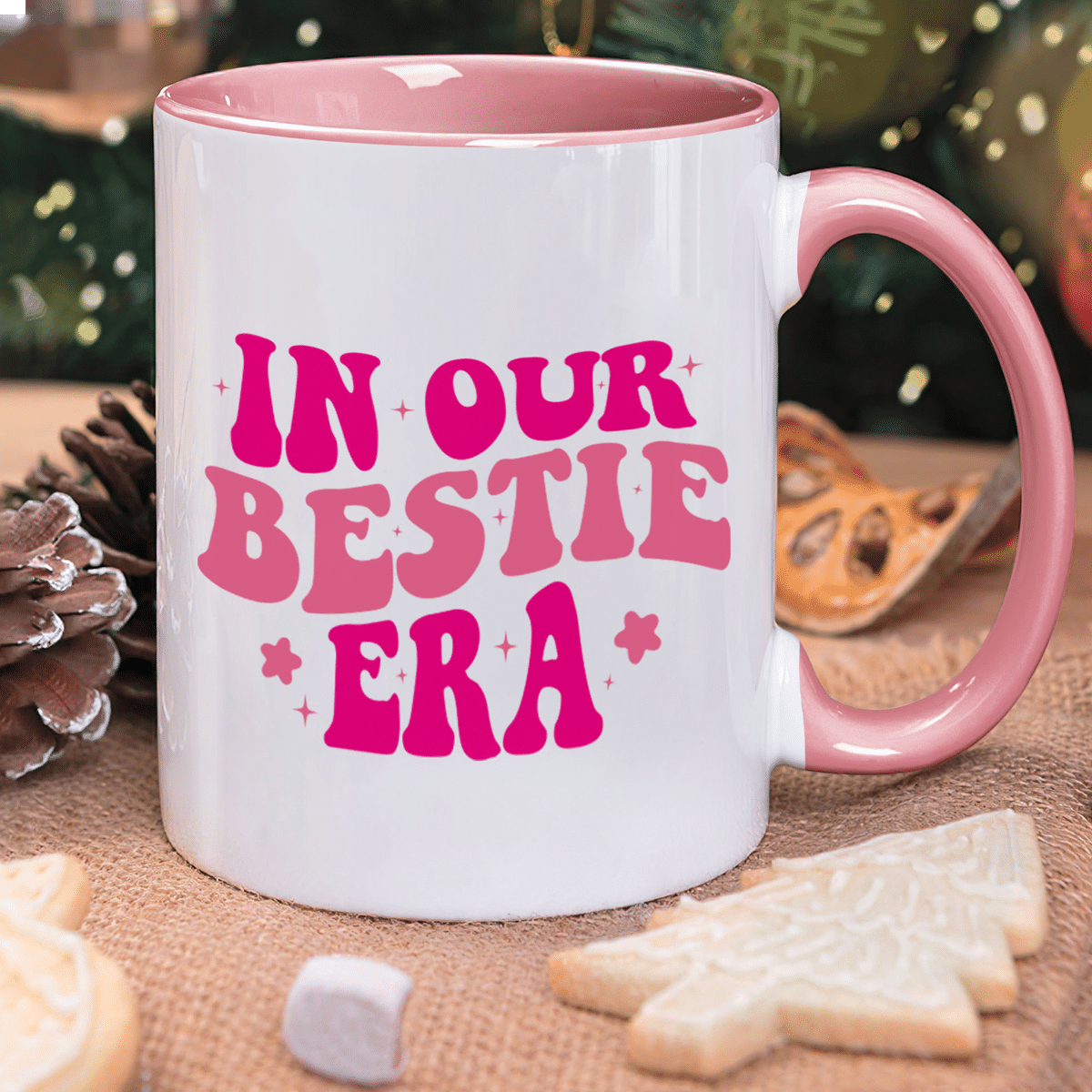 The Best Mug Ever - Pink Dolls - In Our Bestie Era - Novelty Gifts For Her (N3) - Personalized Mug_2