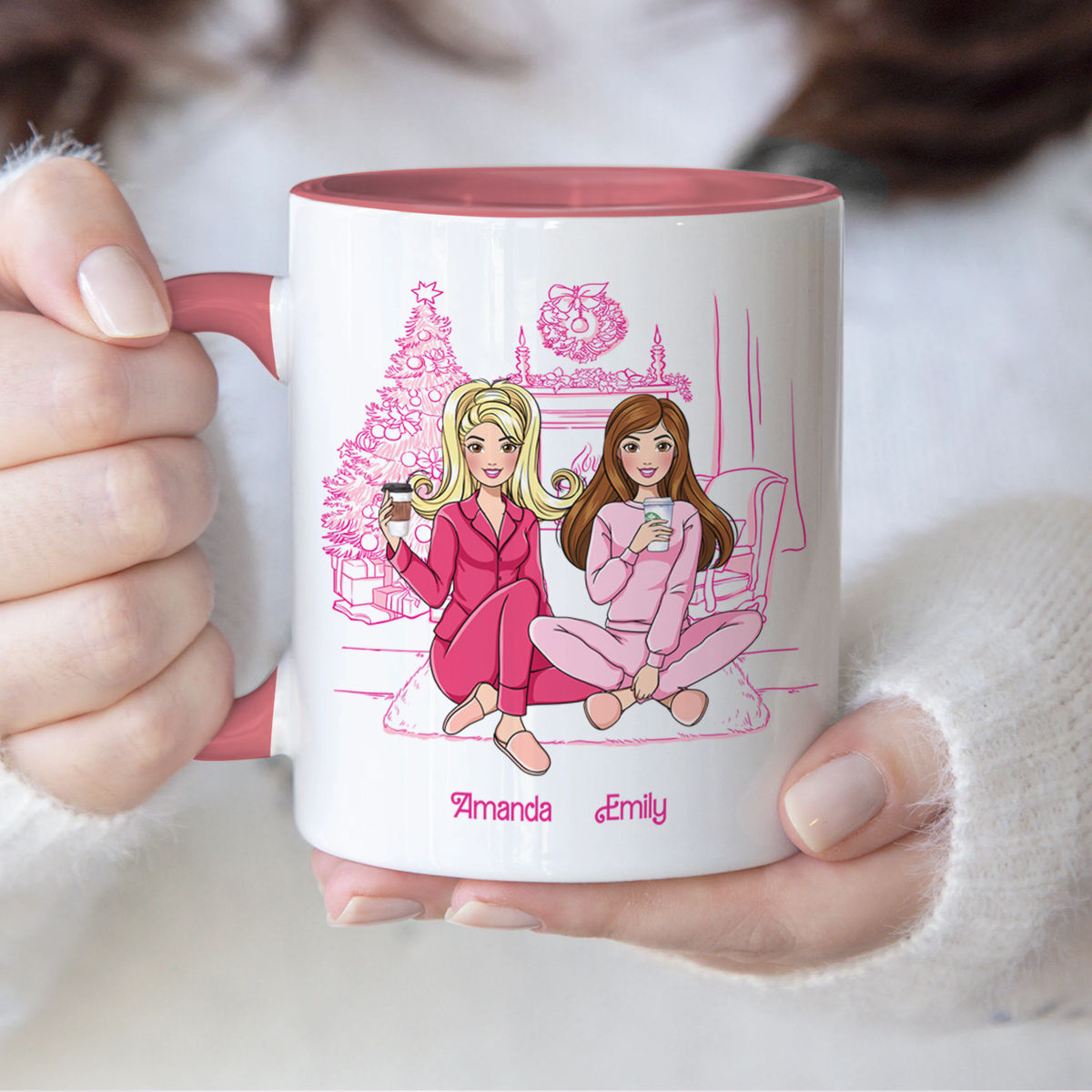 Personalized Mug - The Best Mug Ever - Pink Dolls - In Our Bestie Era - Novelty Gifts For Her (N3)_1