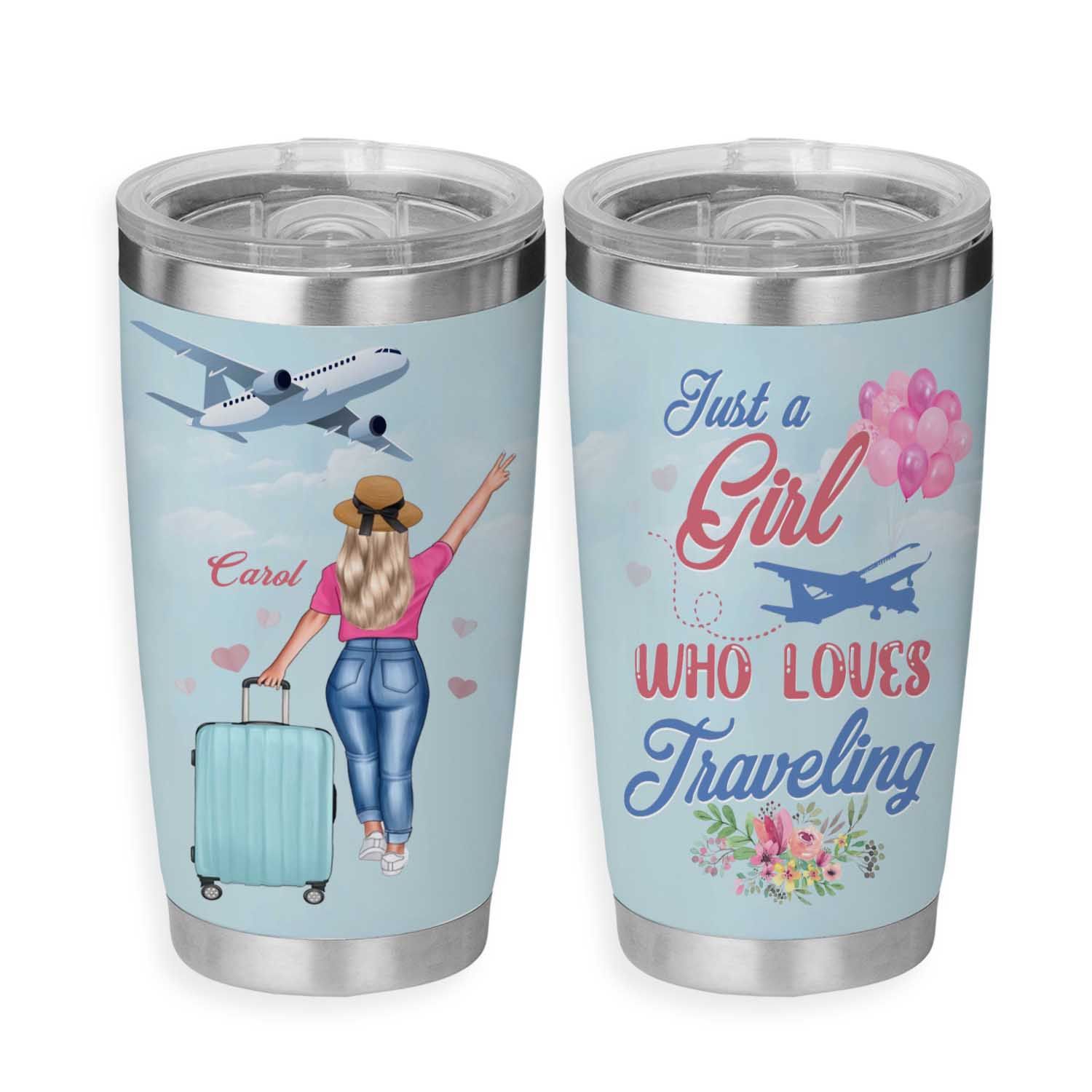 Personalized Vine Monogram 30 oz Powder Coated Stainless Steel Insulated  Travel Tumbler - Custom Monogrammed for Wife, Her, Women, Mom, Teacher