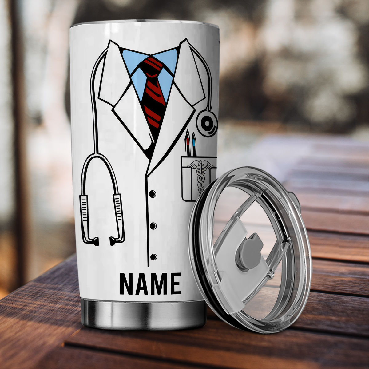 Doctor Travel Mug for Men, Personalized Physician Appreciation or  Retirement Gift for MD, Oncologist, Ob/gyn, Pediatrician, Coffee Tumbler 