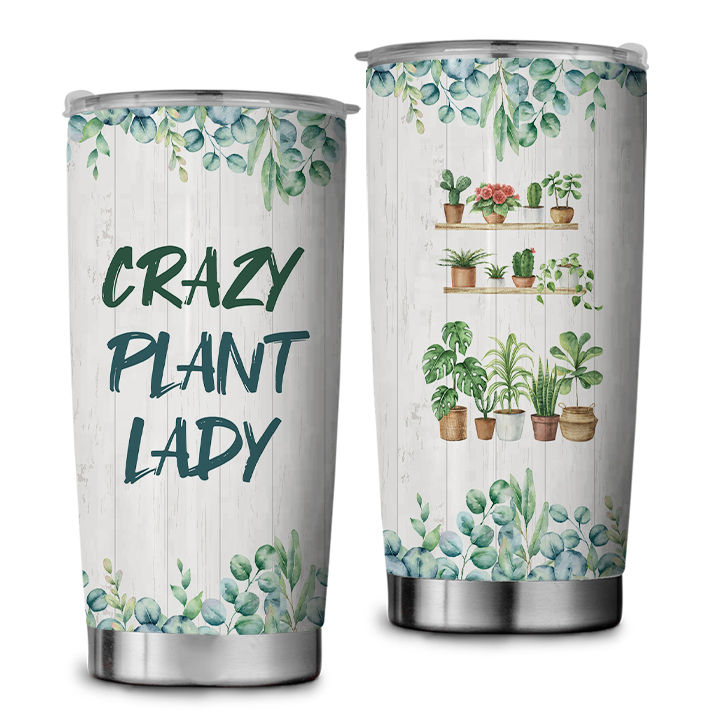 Crazy Plant Lady Stainless Steel Skinny Tumbler, Gardener Tumbler, Per –  Quail Street Designs