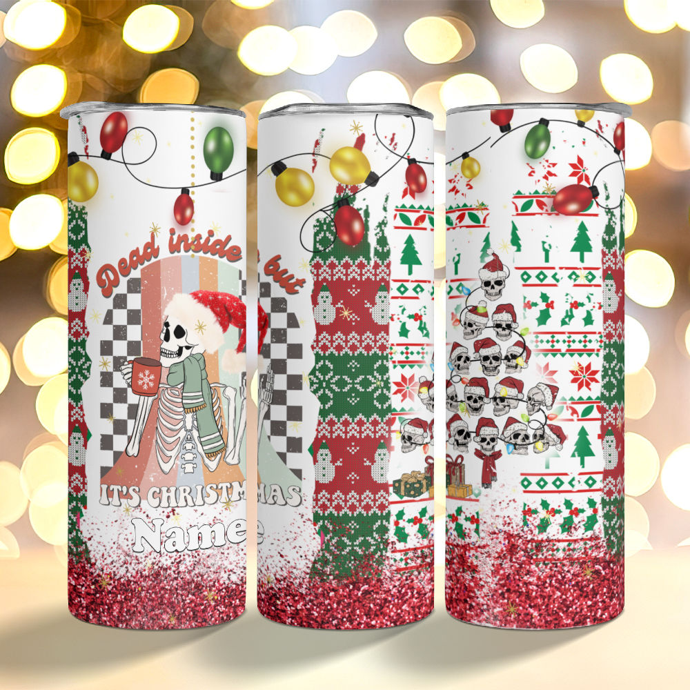 Reindeer Coffee Tumbler Insulated Metal Christmas Thermos Cup Hot Cold  Screw Lid - Bed Bath & Beyond - 36514337