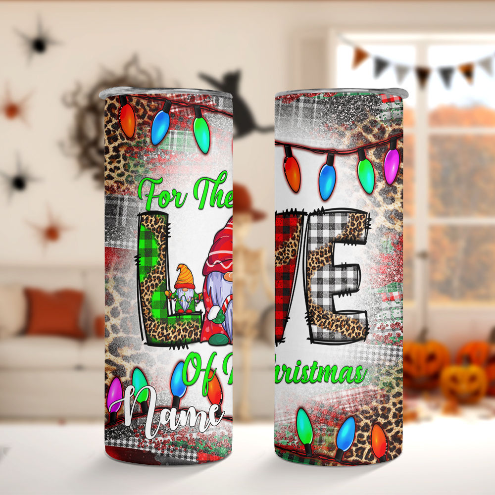 Christmas Candy Gnomes Tumbler, Gnome Tumbler, Gnome Skinny - Inspire Uplift