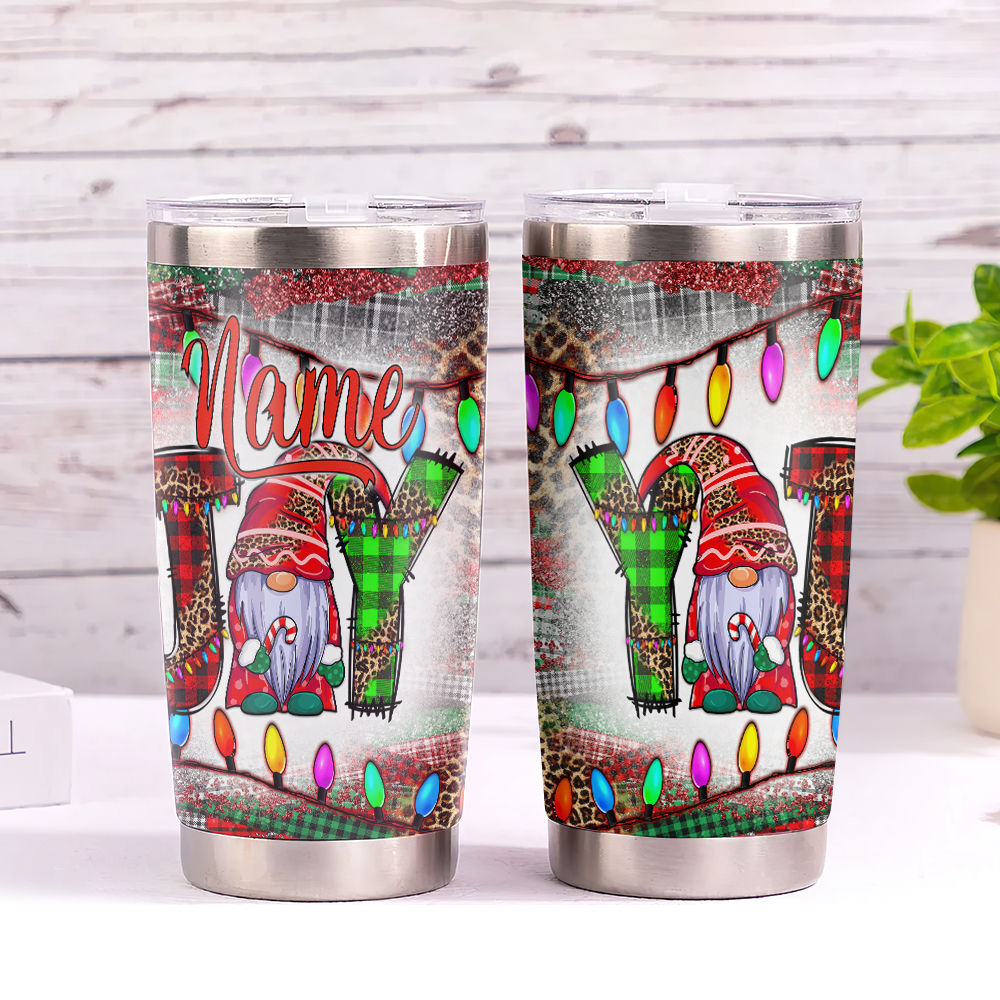 Gnomes 20 or 30 ounce Steel Tumbler, Personalization Options