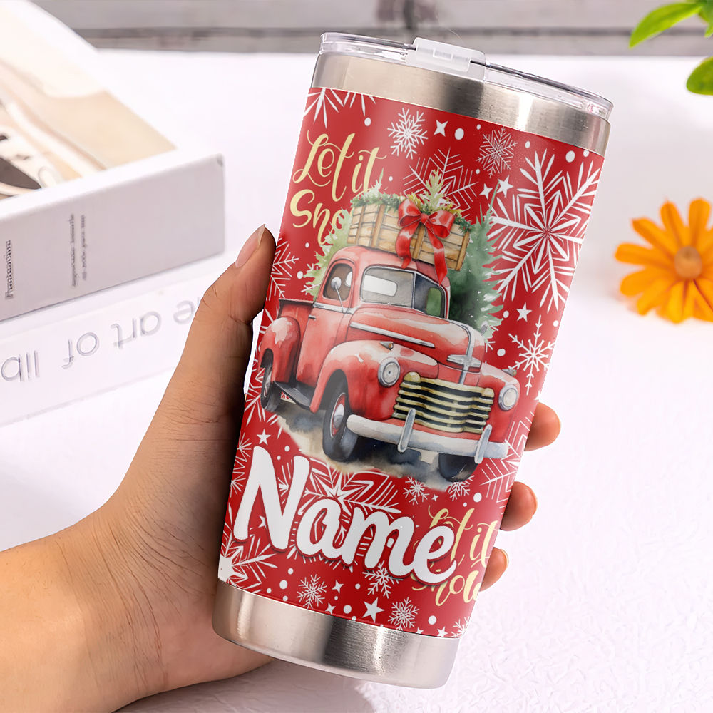 Christmas Tumbler with Lid and Straw, Christmas Themed Gifts for Teens, Kids,  Friends, Women, Granddaughter- Christmas Sippy Cup/Coffee Travel  Mug/Vacation Tumbler, Holiday Christmas Stainless Tumbler 