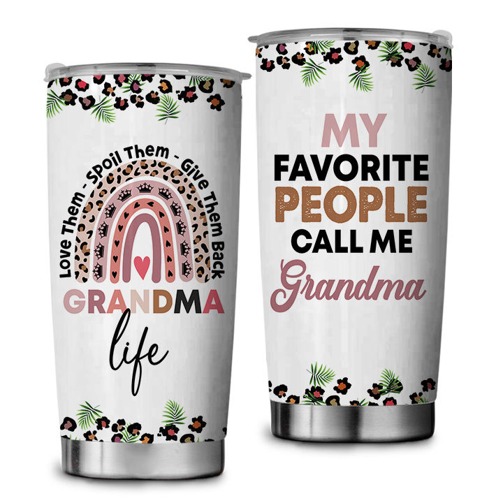 aoselan Gifts for Grandma - Grandma Gifts from Grandchildren - Grandma  Christmas Gifts, Grandma Birthday Gifts - 20oz Rose Grandma Stainless Steel  Tumbler 