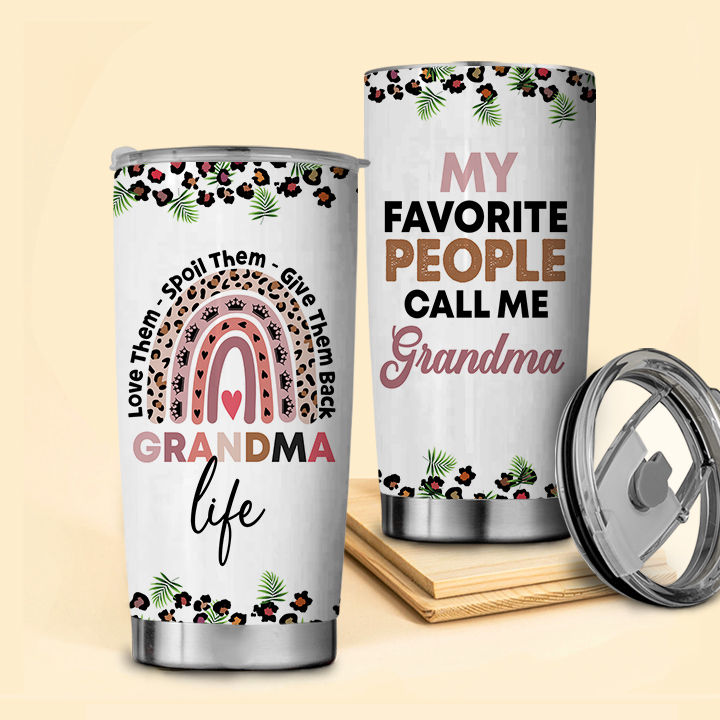 Best Grandma Gifts - 20 oz Tumbler Christmas Gift for Grandma