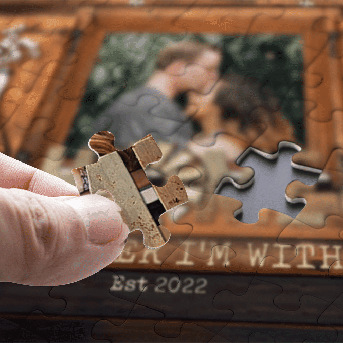 Custom Photo Puzzles - Windor Frame - Home is wherever I’m with you - Wedding, Anniversary, Christmas Gifts For Couple - Personalized Photo Puzzle_4