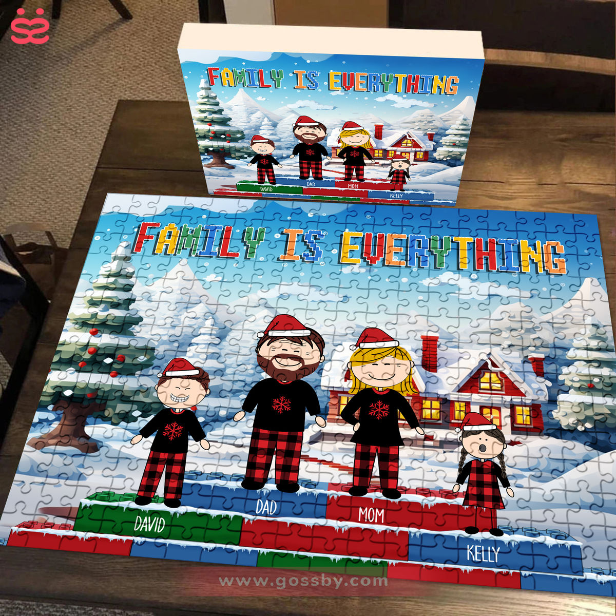 Personalized Puzzle - Custom Jigsaw Puzzle - Family Is Everything - Best Gift For Christmas 2024