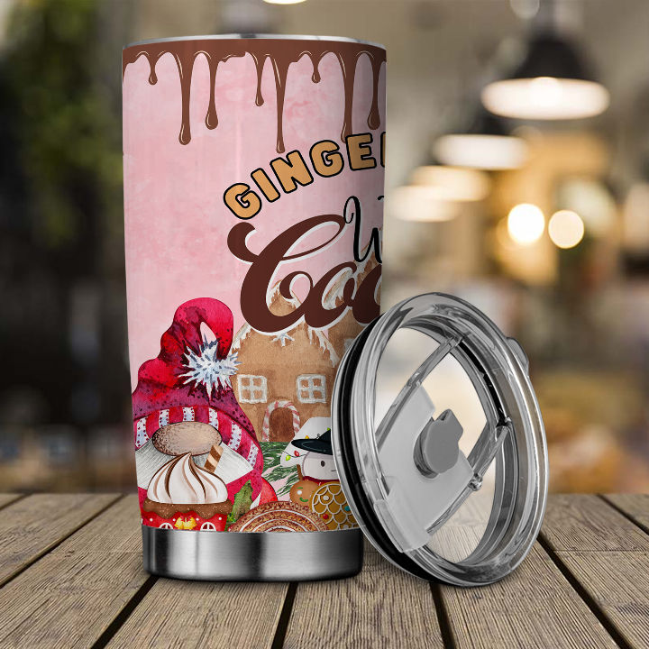 Christmas Gifts - Gingerbread Wishes and Cocoa Kisses Tumbler 37983_1